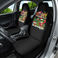 Skeleton Santa Claus Car Seat Cover Sugar Santa Claus Ho Ho Ho - Wonder Print Shop
