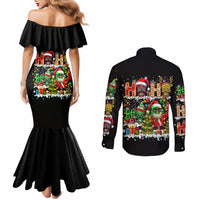 skeleton-santa-claus-couples-matching-mermaid-dress-and-long-sleeve-button-shirt-sugar-santa-claus-ho-ho-ho