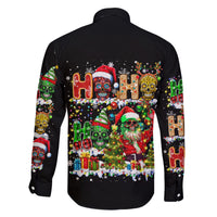 Skeleton Santa Claus Family Matching Puletasi Dress and Hawaiian Shirt Sugar Santa Claus Ho Ho Ho - Wonder Print Shop