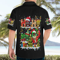 Skeleton Santa Claus Hawaiian Shirt Sugar Santa Claus Ho Ho Ho - Wonder Print Shop