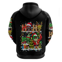Skeleton Santa Claus Hoodie Sugar Santa Claus Ho Ho Ho - Wonder Print Shop