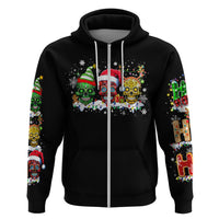 Skeleton Santa Claus Hoodie Sugar Santa Claus Ho Ho Ho - Wonder Print Shop