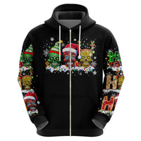 Skeleton Santa Claus Hoodie Sugar Santa Claus Ho Ho Ho - Wonder Print Shop