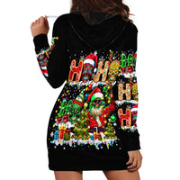 Skeleton Santa Claus Hoodie Dress Sugar Santa Claus Ho Ho Ho - Wonder Print Shop