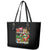 Skeleton Santa Claus Leather Tote Bag Sugar Santa Claus Ho Ho Ho - Wonder Print Shop