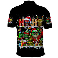 Skeleton Santa Claus Polo Shirt Sugar Santa Claus Ho Ho Ho - Wonder Print Shop