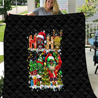 Skeleton Santa Claus Quilt Sugar Santa Claus Ho Ho Ho - Wonder Print Shop