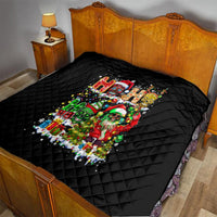 Skeleton Santa Claus Quilt Sugar Santa Claus Ho Ho Ho - Wonder Print Shop