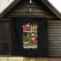 Skeleton Santa Claus Quilt Sugar Santa Claus Ho Ho Ho - Wonder Print Shop