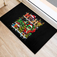 Skeleton Santa Claus Rubber Doormat Sugar Santa Claus Ho Ho Ho - Wonder Print Shop