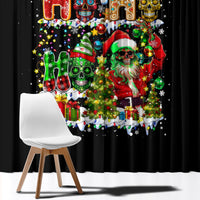 Skeleton Santa Claus Window Curtain Sugar Santa Claus Ho Ho Ho - Wonder Print Shop