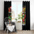 Skeleton Santa Claus Window Curtain Sugar Santa Claus Ho Ho Ho - Wonder Print Shop