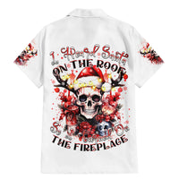 Skull Santa Claus Family Matching Mermaid Dress and Hawaiian Shirt I Heard Santa On The Roof So I Turned On Fireplace - Wonder Print Shop