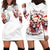 Skull Santa Claus Hoodie Dress I Heard Santa On The Roof So I Turned On Fireplace - Wonder Print Shop