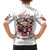 Skull Santa Claus Kid Hawaiian Shirt I Heard Santa On The Roof So I Turned On Fireplace - Wonder Print Shop