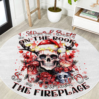 skull-santa-claus-round-carpet-i-heard-santa-on-the-roof-so-i-turned-on-fireplace
