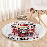 skull-santa-claus-round-carpet-i-heard-santa-on-the-roof-so-i-turned-on-fireplace