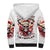 Skull Santa Claus Sherpa Hoodie I Heard Santa On The Roof So I Turned On Fireplace - Wonder Print Shop