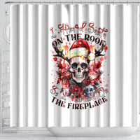 skull-santa-claus-shower-curtain-i-heard-santa-on-the-roof-so-i-turned-on-fireplace