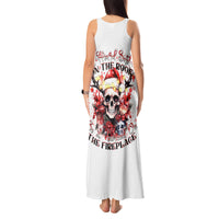Skull Santa Claus Tank Maxi Dress I Heard Santa On The Roof So I Turned On Fireplace - Wonder Print Shop