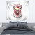 Skull Santa Claus Tapestry I Heard Santa On The Roof So I Turned On Fireplace - Wonder Print Shop