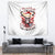 Skull Santa Claus Tapestry I Heard Santa On The Roof So I Turned On Fireplace - Wonder Print Shop