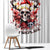 Skull Santa Claus Window Curtain I Heard Santa On The Roof So I Turned On Fireplace - Wonder Print Shop