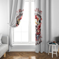 Skull Santa Claus Window Curtain I Heard Santa On The Roof So I Turned On Fireplace - Wonder Print Shop