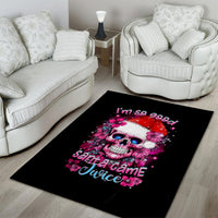 Skull Santa Claus Area Rug I'm So Good Santa Came Juice - Wonder Print Shop