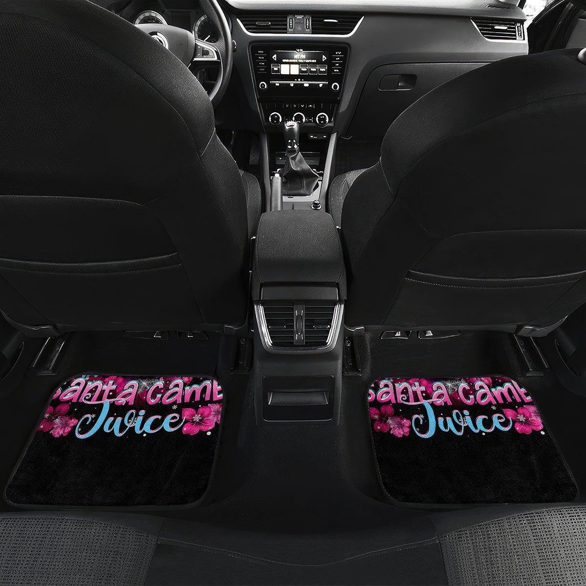 Skull Santa Claus Car Mats I'm So Good Santa Came Juice - Wonder Print Shop