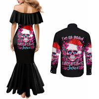 skull-santa-claus-couples-matching-mermaid-dress-and-long-sleeve-button-shirt-im-so-good-santa-came-juice