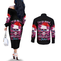 skull-santa-claus-couples-matching-off-the-shoulder-long-sleeve-dress-and-long-sleeve-button-shirt-im-so-good-santa-came-juice