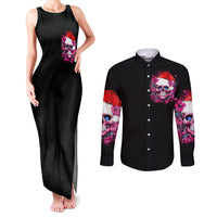 Skull Santa Claus Couples Matching Tank Maxi Dress and Long Sleeve Button Shirt I'm So Good Santa Came Juice - Wonder Print Shop