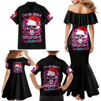 Skull Santa Claus Family Matching Mermaid Dress and Hawaiian Shirt I'm So Good Santa Came Juice - Wonder Print Shop
