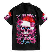 Skull Santa Claus Family Matching Mermaid Dress and Hawaiian Shirt I'm So Good Santa Came Juice - Wonder Print Shop