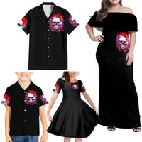 Skull Santa Claus Family Matching Off Shoulder Maxi Dress and Hawaiian Shirt I'm So Good Santa Came Juice - Wonder Print Shop