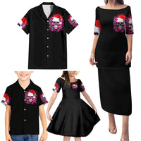 Skull Santa Claus Family Matching Puletasi Dress and Hawaiian Shirt I'm So Good Santa Came Juice - Wonder Print Shop