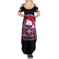 Skull Santa Claus Family Matching Summer Maxi Dress and Hawaiian Shirt I'm So Good Santa Came Juice - Wonder Print Shop
