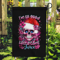 Skull Santa Claus Garden Flag I'm So Good Santa Came Juice - Wonder Print Shop