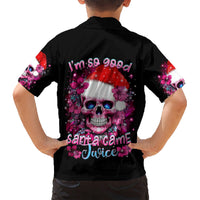 Skull Santa Claus Hawaiian Shirt I'm So Good Santa Came Juice - Wonder Print Shop