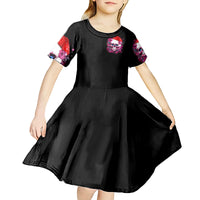 Skull Santa Claus Kid Short Sleeve Dress I'm So Good Santa Came Juice - Wonder Print Shop