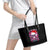 Skull Santa Claus Leather Tote Bag I'm So Good Santa Came Juice - Wonder Print Shop