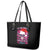 Skull Santa Claus Leather Tote Bag I'm So Good Santa Came Juice - Wonder Print Shop