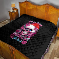 Skull Santa Claus Quilt I'm So Good Santa Came Juice - Wonder Print Shop