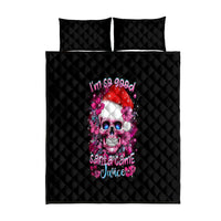 Skull Santa Claus Quilt Bed Set I'm So Good Santa Came Juice - Wonder Print Shop