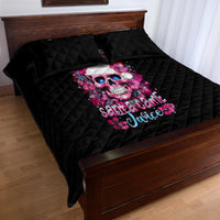 Skull Santa Claus Quilt Bed Set I'm So Good Santa Came Juice - Wonder Print Shop