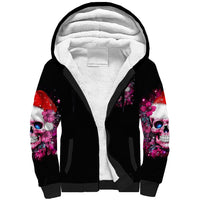 Skull Santa Claus Sherpa Hoodie I'm So Good Santa Came Juice - Wonder Print Shop