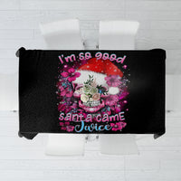 Skull Santa Claus Tablecloth I'm So Good Santa Came Juice - Wonder Print Shop