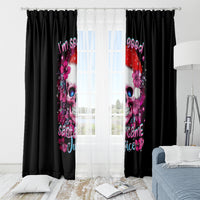 Skull Santa Claus Window Curtain I'm So Good Santa Came Juice - Wonder Print Shop