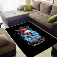 Skull Santa Girl Area Rug Iam A Sweet Girl But If You Piss Me Off, I Alway Full Of Crazy - Wonder Print Shop